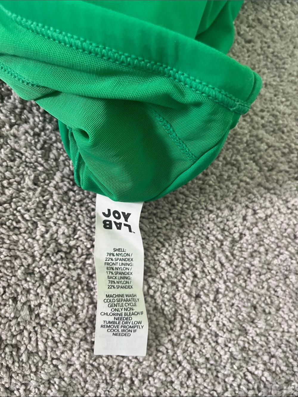 JoyLab Emerald Ruched Racerback Crop Tank - Picture 2 of 4